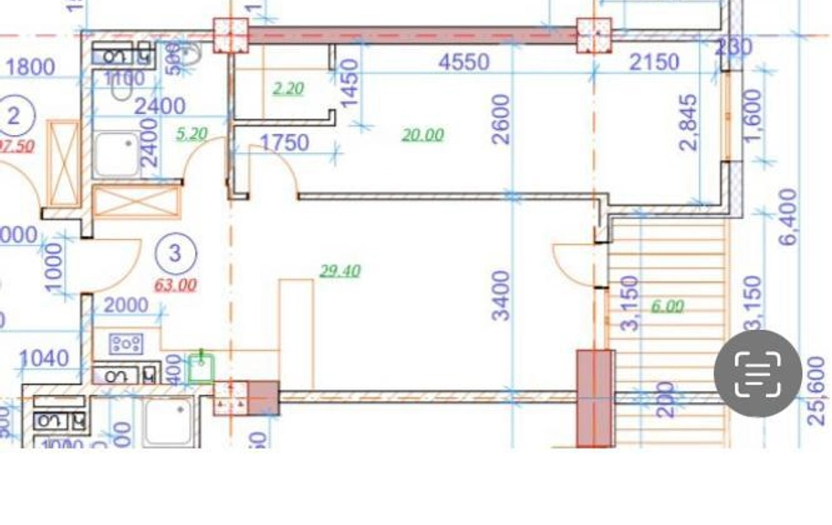 Продаётся 2-комнатная квартира, 63.7 м², ул. Дрои, Канакер-Зейтун