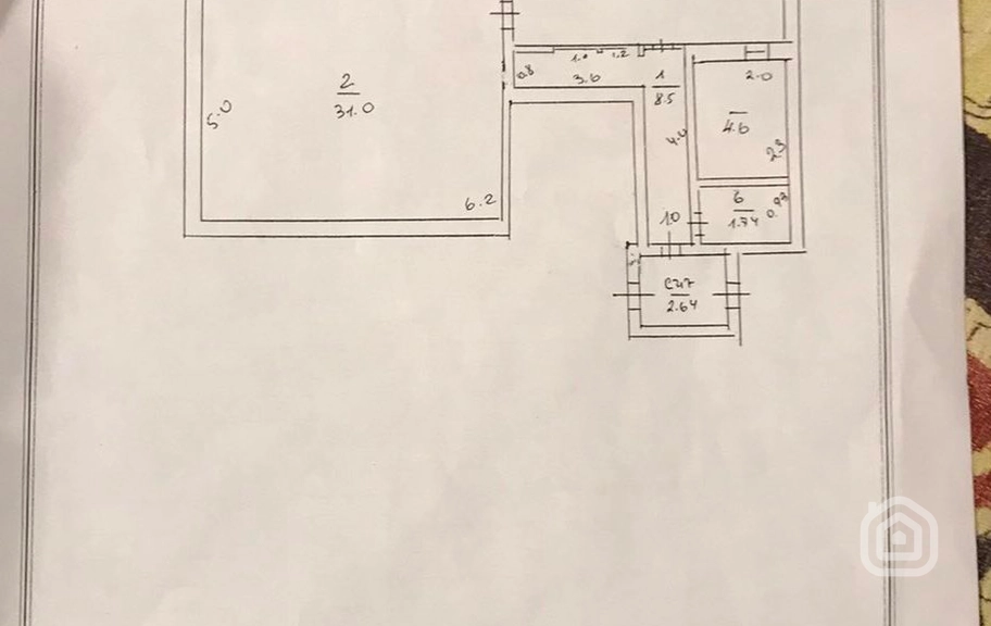 Продаётся 2-комнатная квартира, 75.11 м², ул. Hанрапетутян, Центр