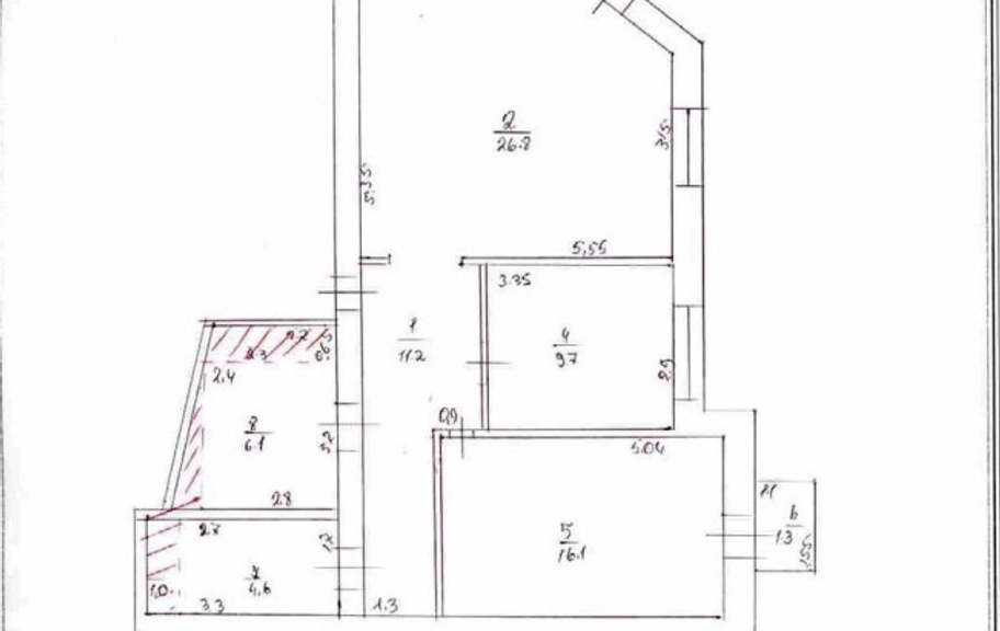 Продаётся 3-комнатная квартира, 84 м², ул. Лео, Центр
